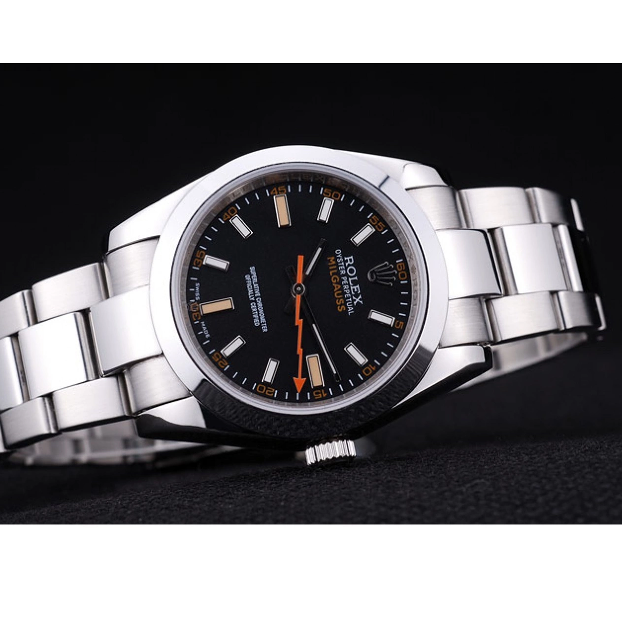 Rolex aaa copy Swiss Rolex srl155 Milgauss 0730